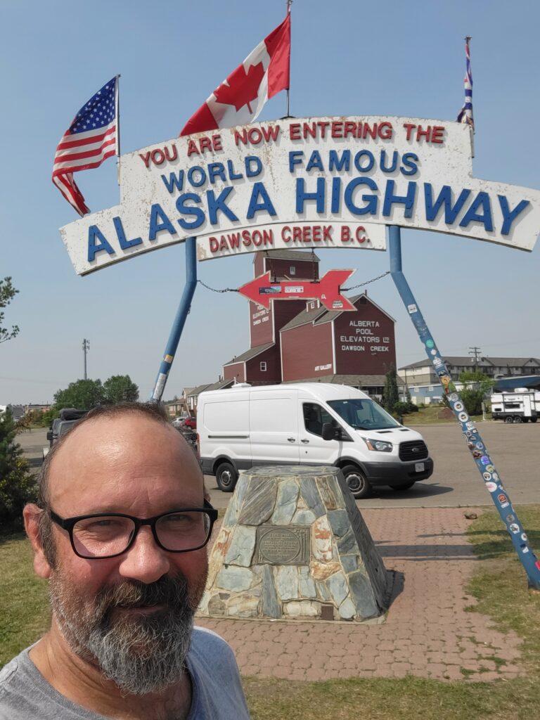 Starting out on the Alaska Highway